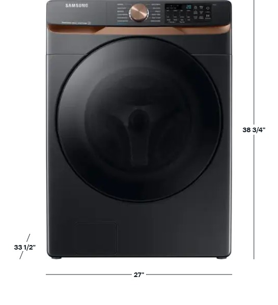 Samsung WF50BG8300AVUS 5.0 cu. ft. High-Efficiency Stackable Smart Front Load Washer with Steam and Super Speed Wash (2022) — image 2